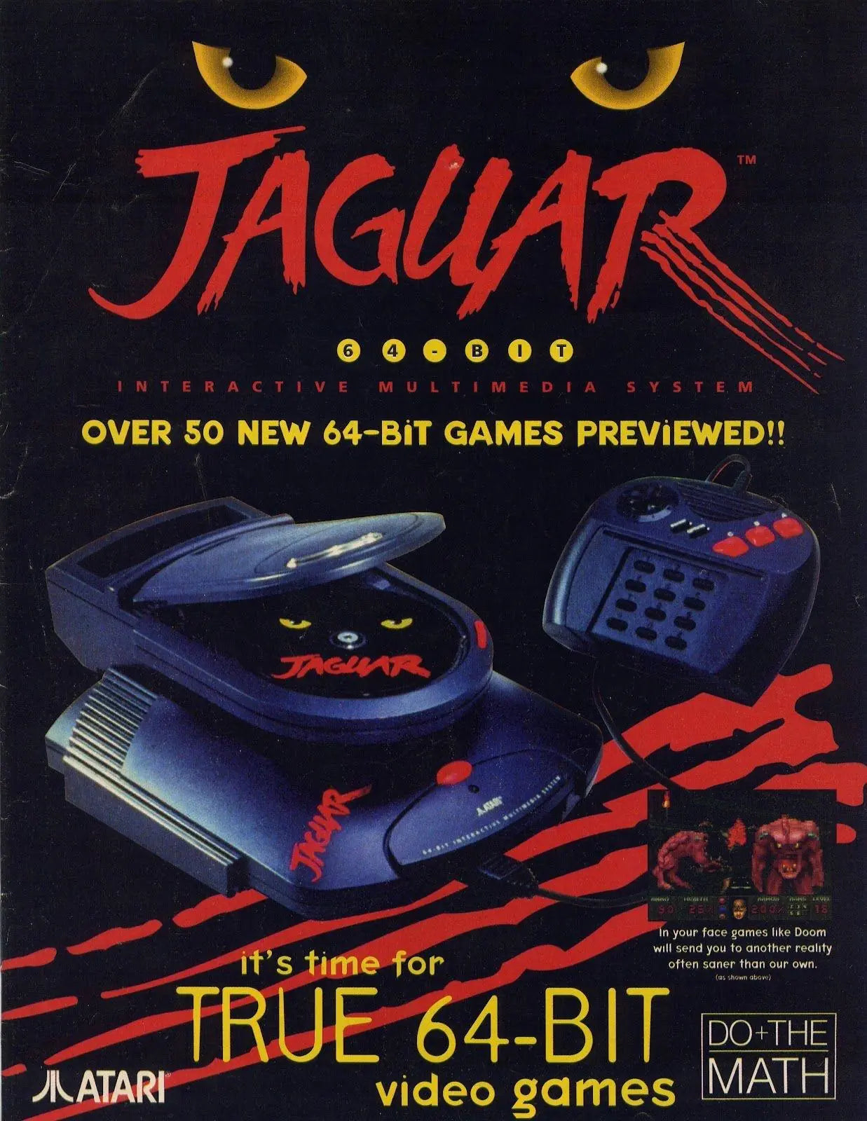 Atari Jaguar CD Print ad in the US for retro gaming players and colelctors on RetroPixl