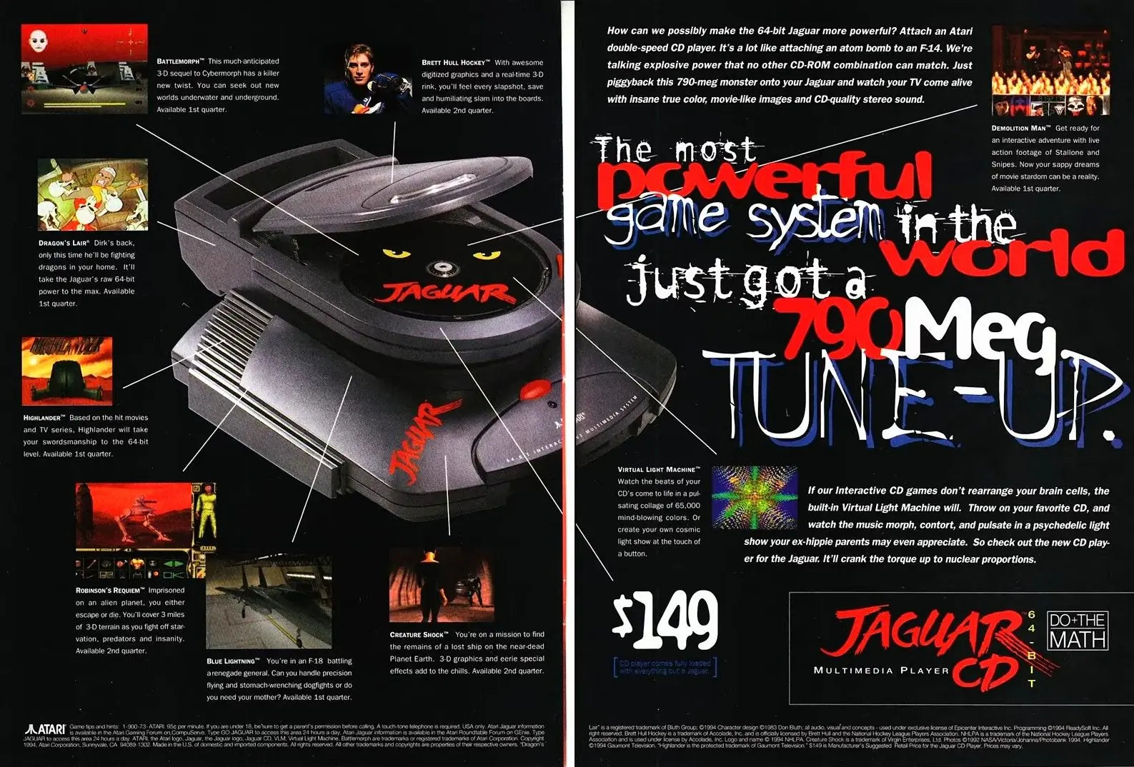 Atari Jaguar CD Print ad in the US for retro gaming players and colelctors on RetroPixl