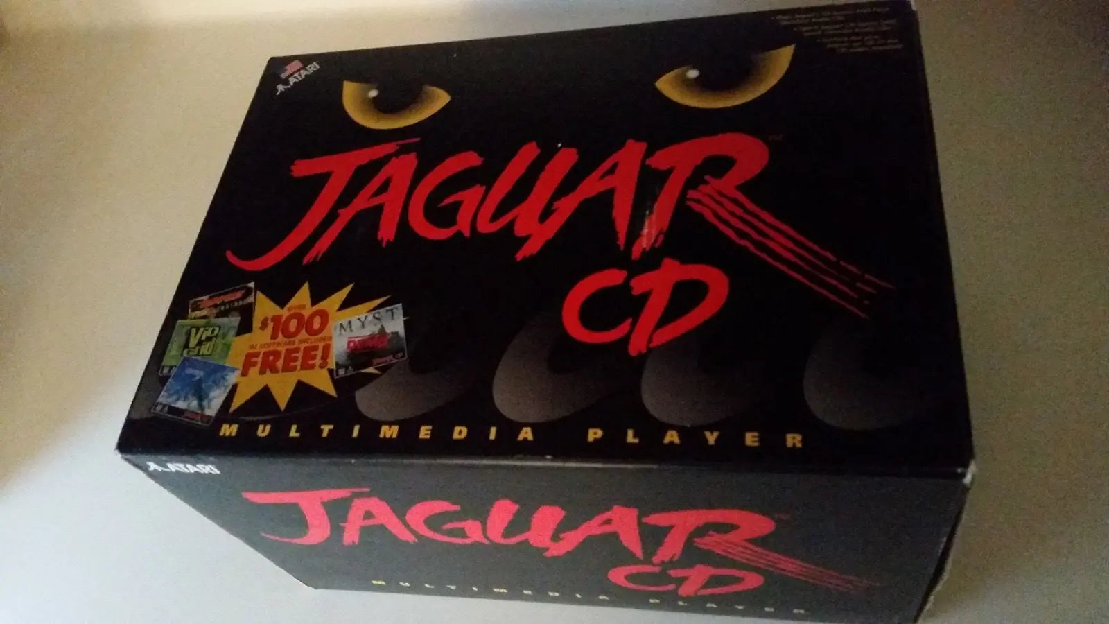 Atari Jaguard CD in box brand new for retro gaming players and collectors on RetroPixl