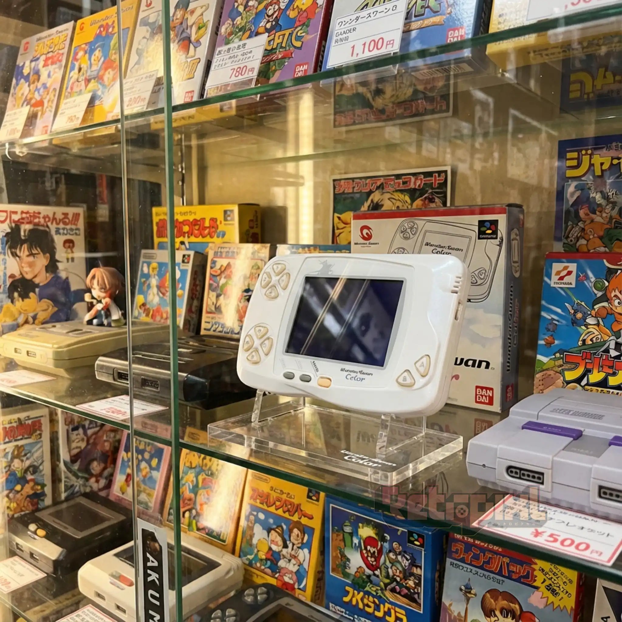 Bandai Wonderswan Color limited edition collector Final Fantasy I in display for retro gaming players and collectors on RetroPixl