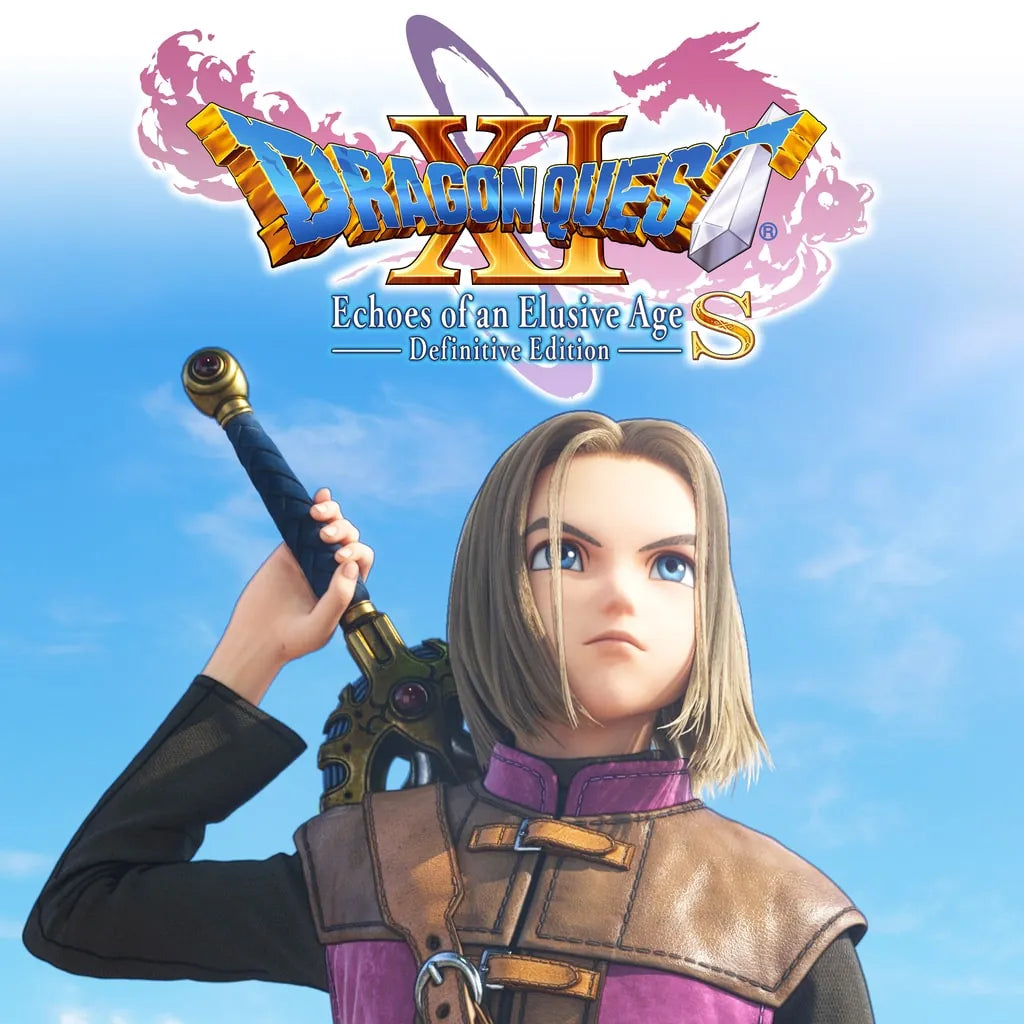 Promotional ad for the Dragon Quest XI 11 DQ 11 on PS4 Playstation 4 for retro gaming players and collectors on RetroPixl