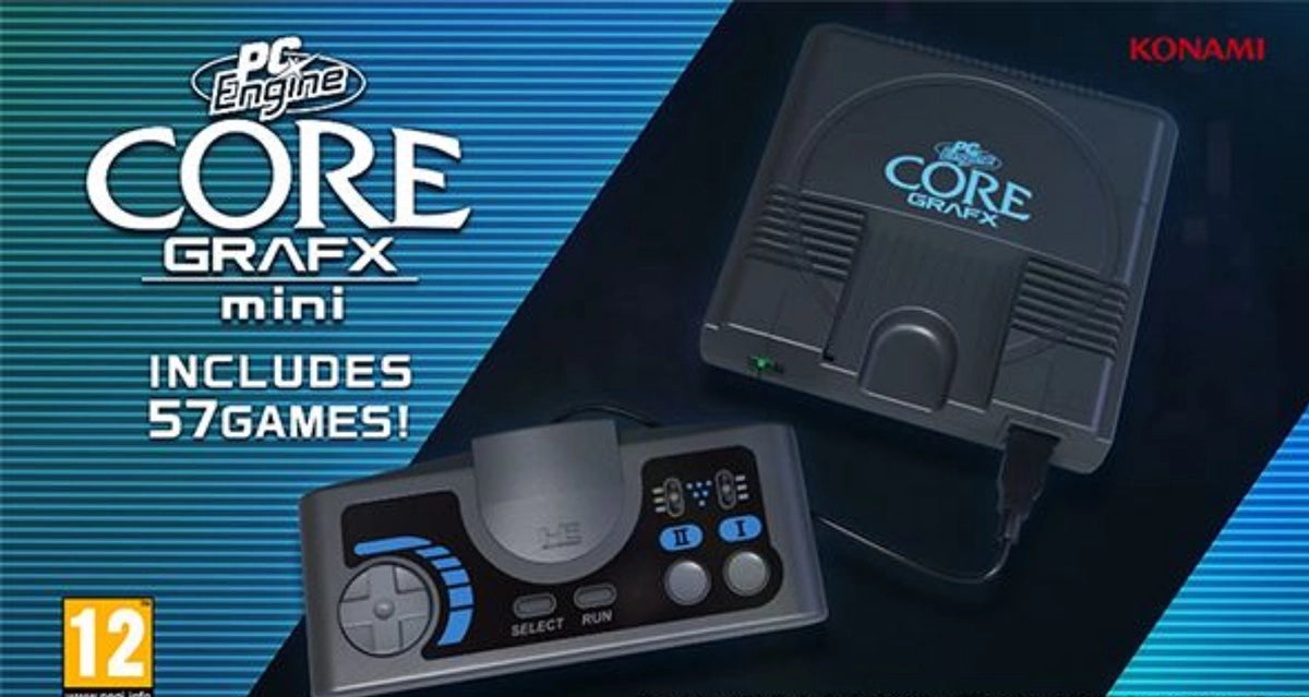 Nec Konami CoreGrafx Mini console on RetroPixl.com for retro gaming players and retrogaming collectors