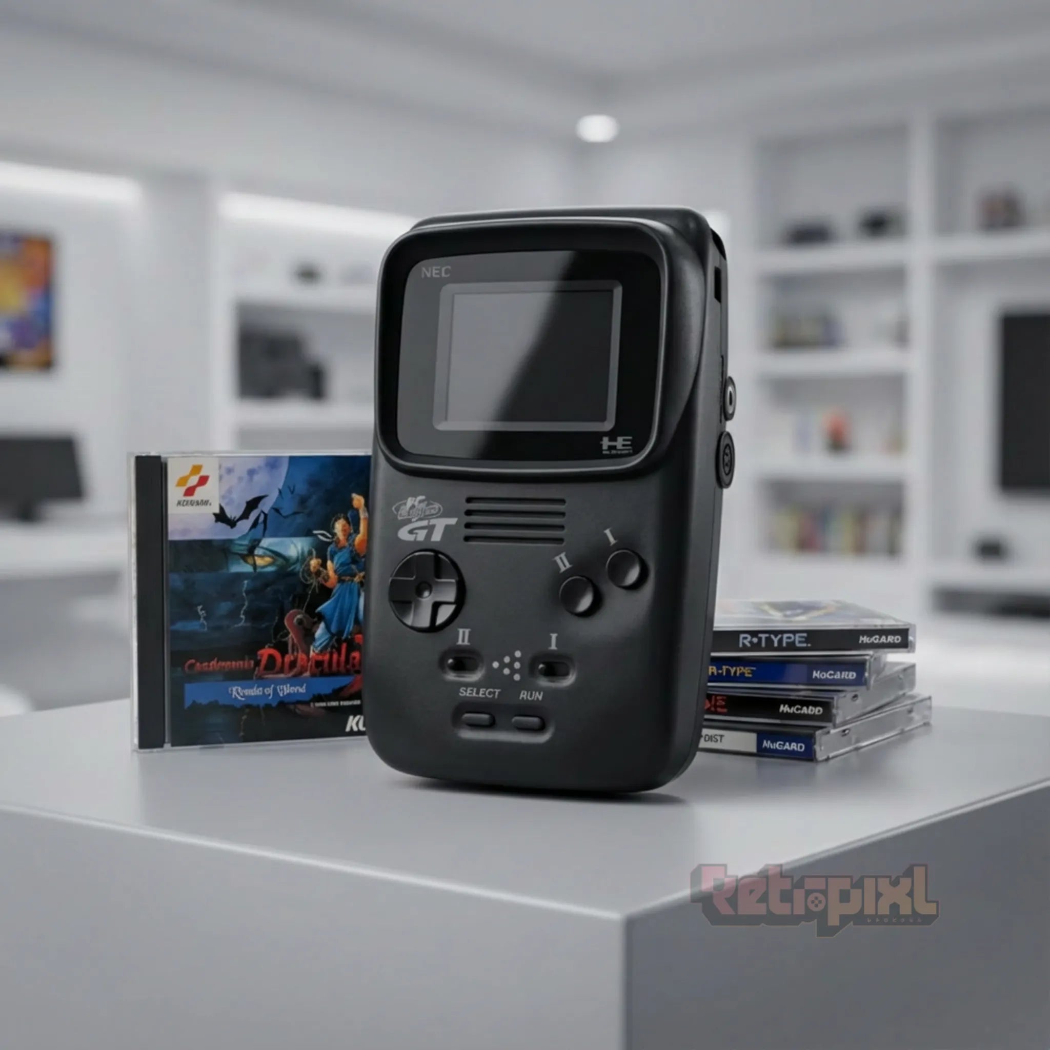 NEC PC Engine GT in retro gaming collector game room fo rplayers and collectors on RetroPixl