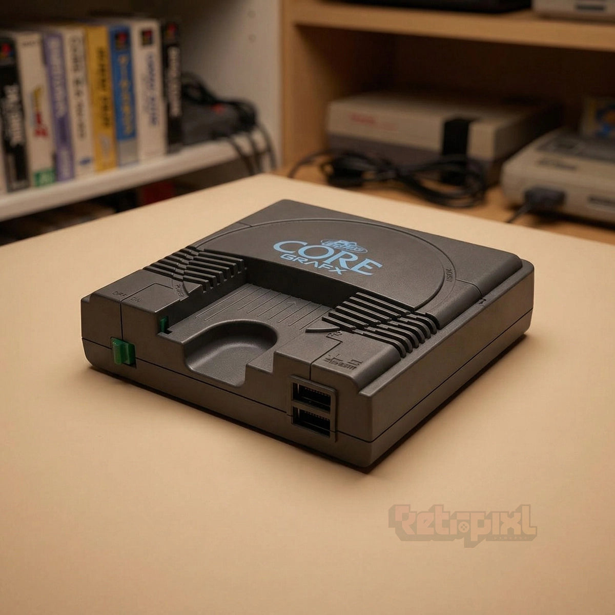 Nec Konami CoreGrafx Mini console on RetroPixl.com for retro gaming players and retrogaming collectors