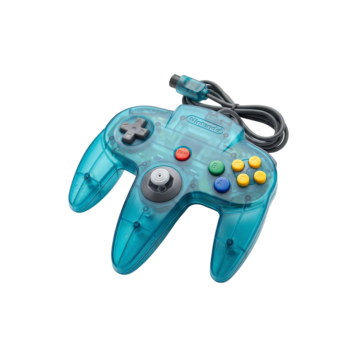 Nintendo N64 clear blue console on RetroPixl.com for retro gaming players and retrogaming collectors