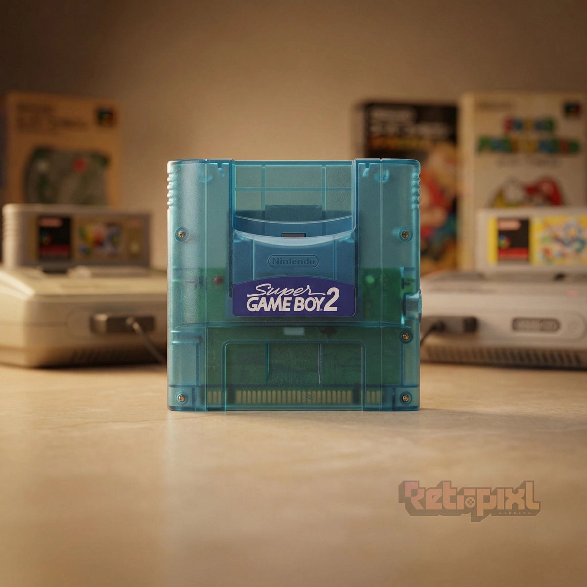 Nintendo Super Game Boy 2 in Retropixl studio on RetroPixl.com for Retrogaming players and Retro Gaming Collectors