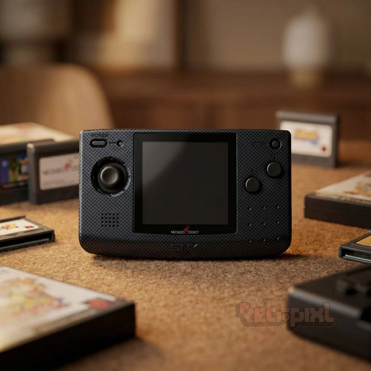 SNK Neo Geo Pocket in RetroPixl Studio on Retropixl.com for retrogaming players and retro gaming collectors
