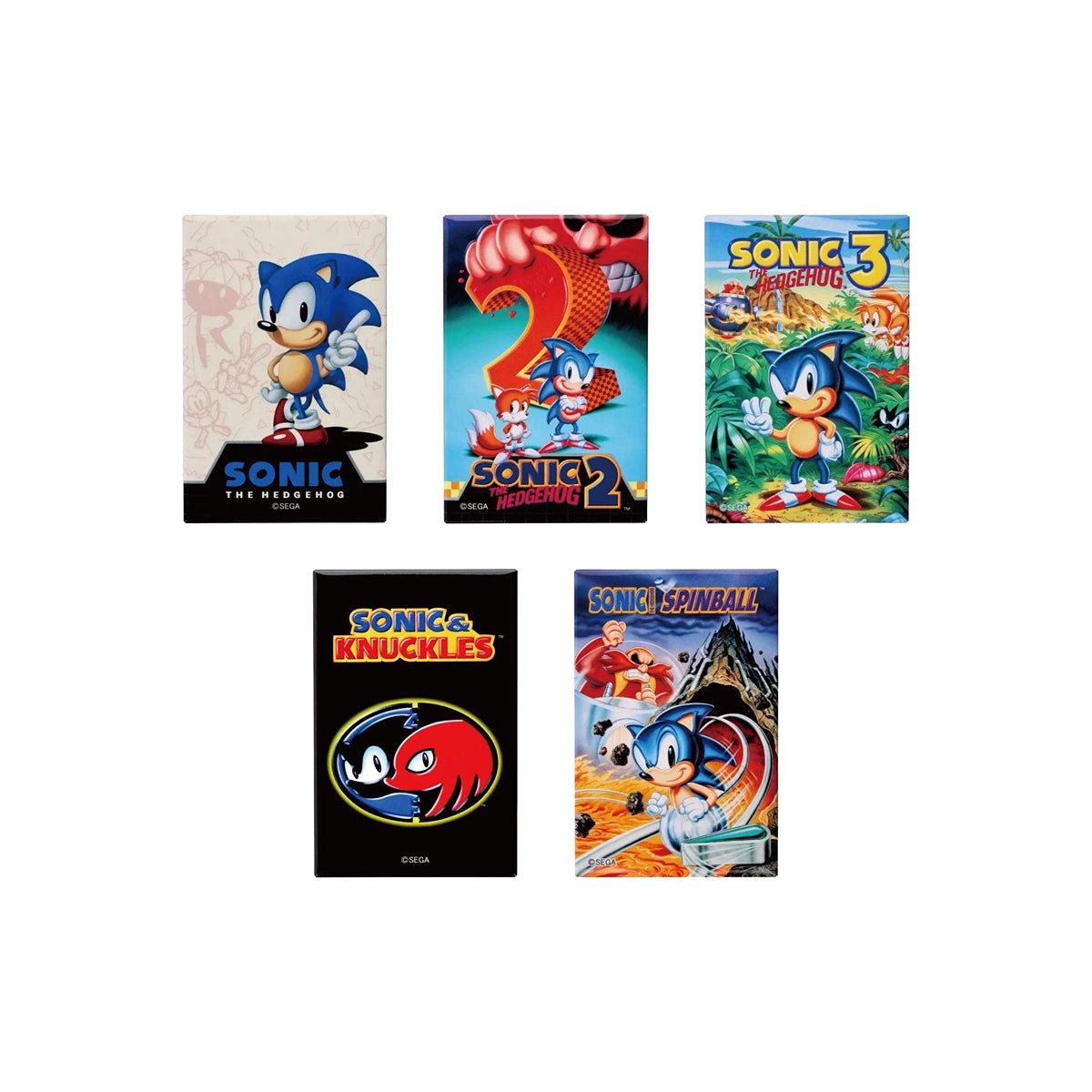 Sonic Square Can Badge Collection - RetroPixl