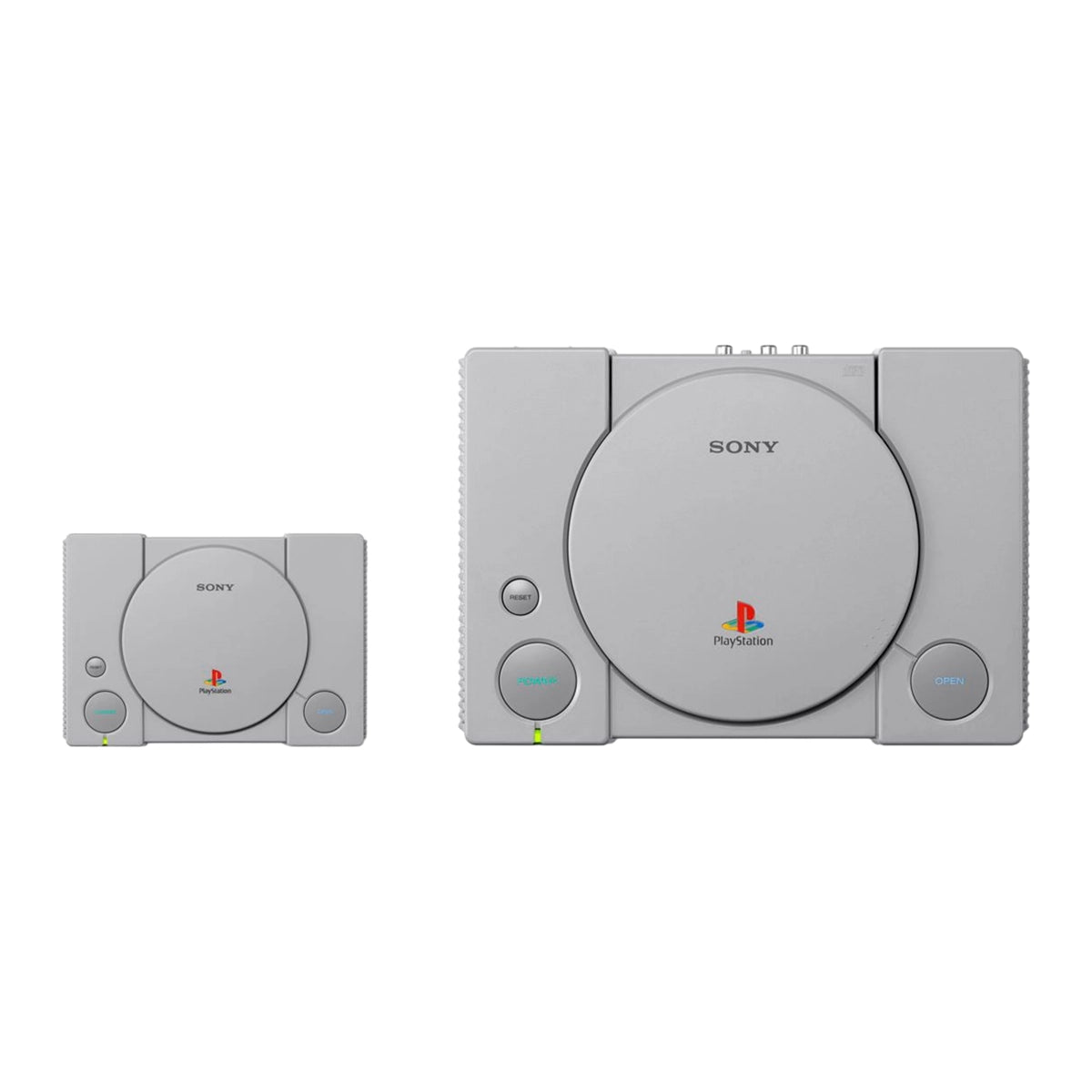 Sony Playstation 1 PS1 Classic Mini console on RetroPixl.com for retro gaming players and retrogaming collectors