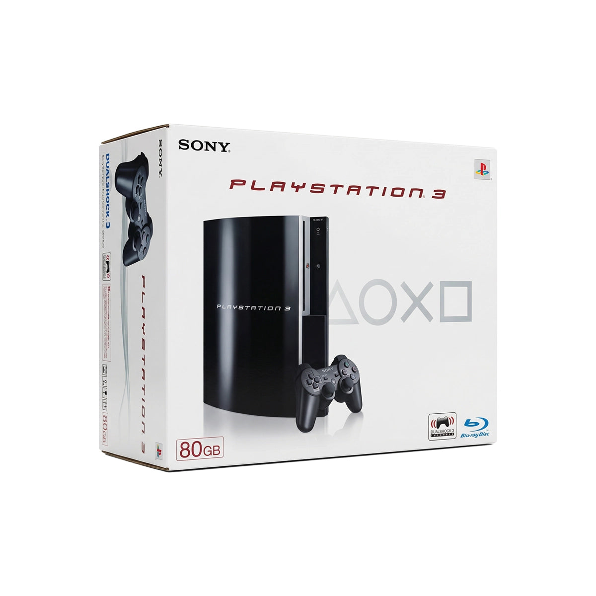 Sony Playstation 3 80 GB console on RetroPixl.com for retro gaming players and retrogaming collectors