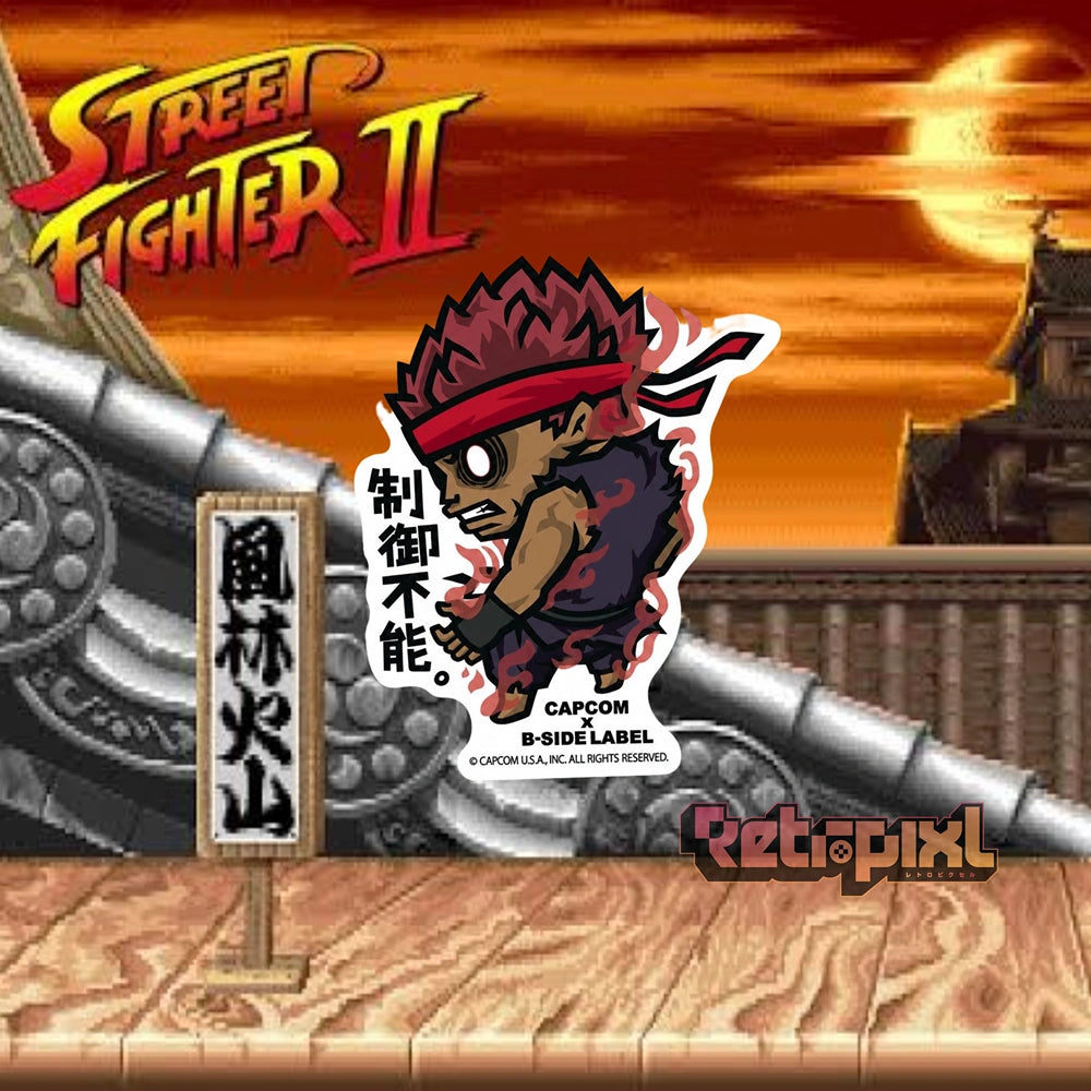 Street Fighter sticker Evil Ruy on RetroPixl.com for retro gaming collectors, retrogaming players and anime collectibles and gadgets
