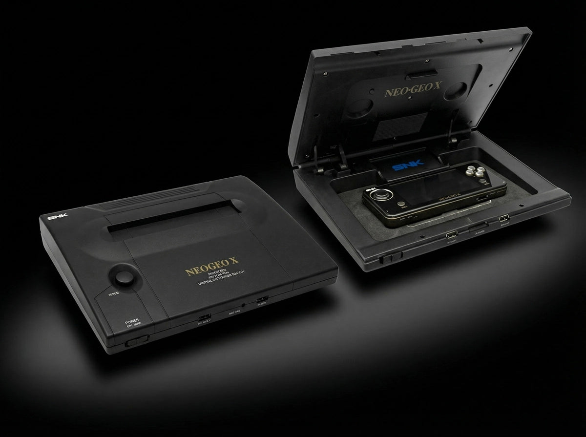 Tommo Neo Geo X Gold handheld console on RetroPixl.com for Retrogaming players and Retro Gaming Collectors
