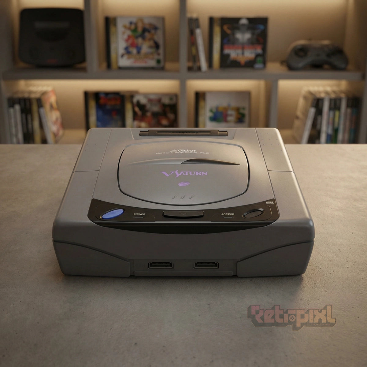 JVC Victor V-Saturn RG-JX1 console in RetroPixl studio on RetroPixl.com for Retrogaming players and Retro Gaming Collectors