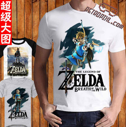 RetroPixl Retro Goodies retrogaming T-shirt Tshirt Zelda Breath of the Wild BOTW
