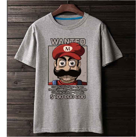 T-Shirt Mario Wanted