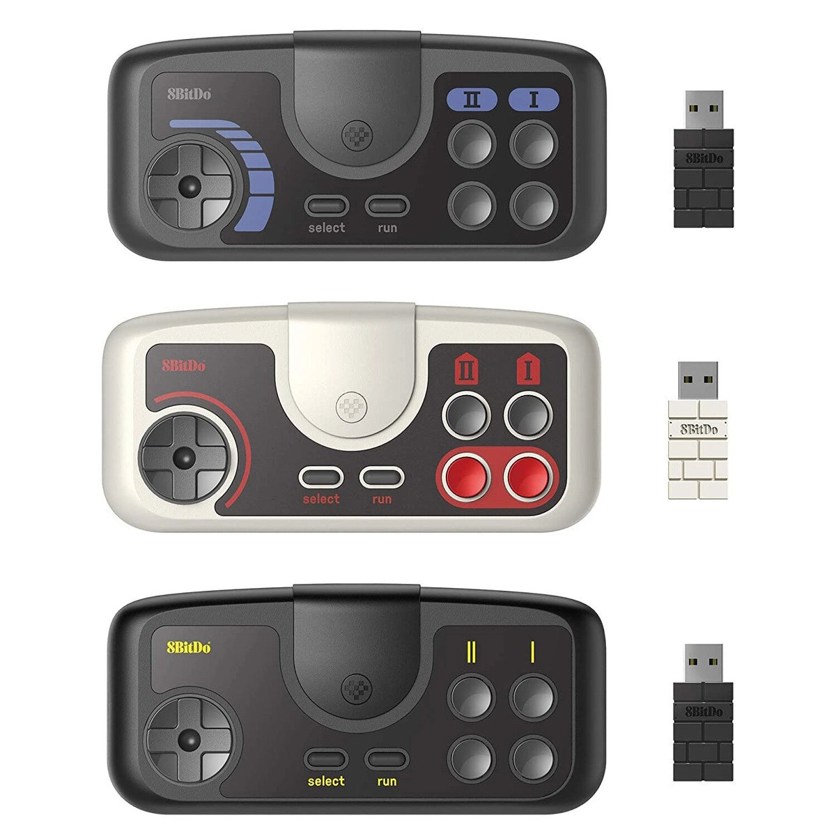 8BitDo PCE 2.4G Wireless Gamepad Front on RetroPixl.com for retro gaming collectors, retrogaming players and video game accessories
