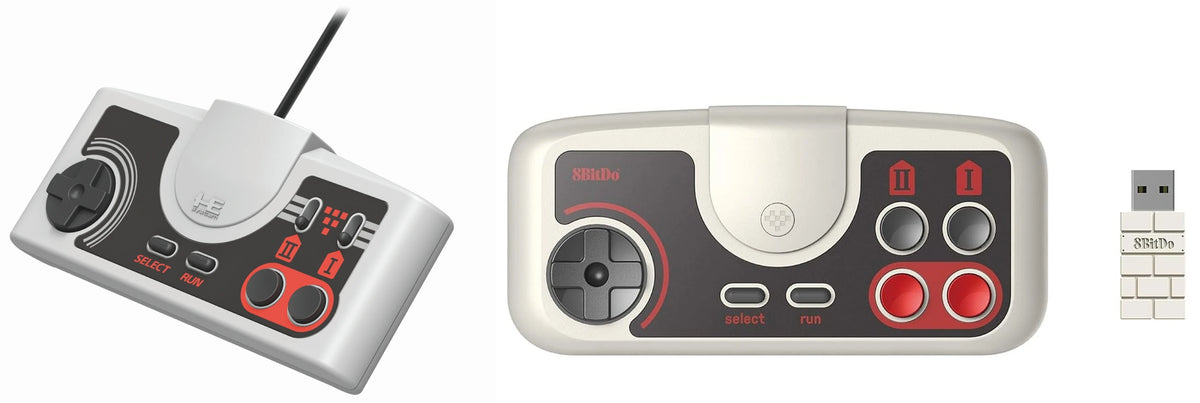 8BitDo PCE 2.4G Wireless Gamepad Front on RetroPixl.com for retro gaming collectors, retrogaming players and video game accessories