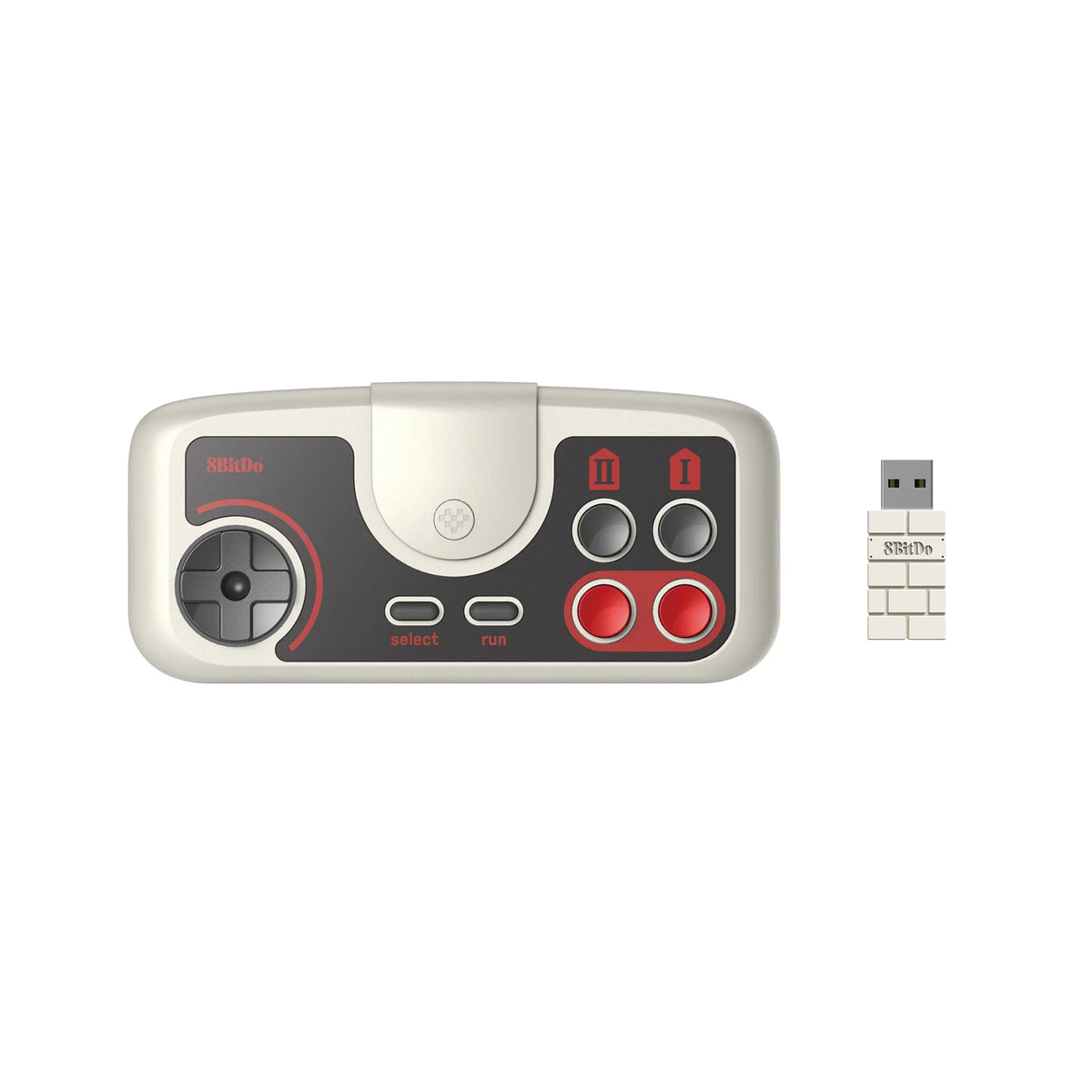 8BitDo PCE 2.4G Wireless Gamepad Front on RetroPixl.com for retro gaming collectors, retrogaming players and video game accessories