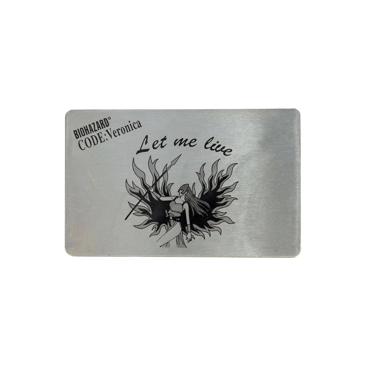 Biohazard CODE: Veronica Metal Plate Card Rockfort Prison - RetroPixl