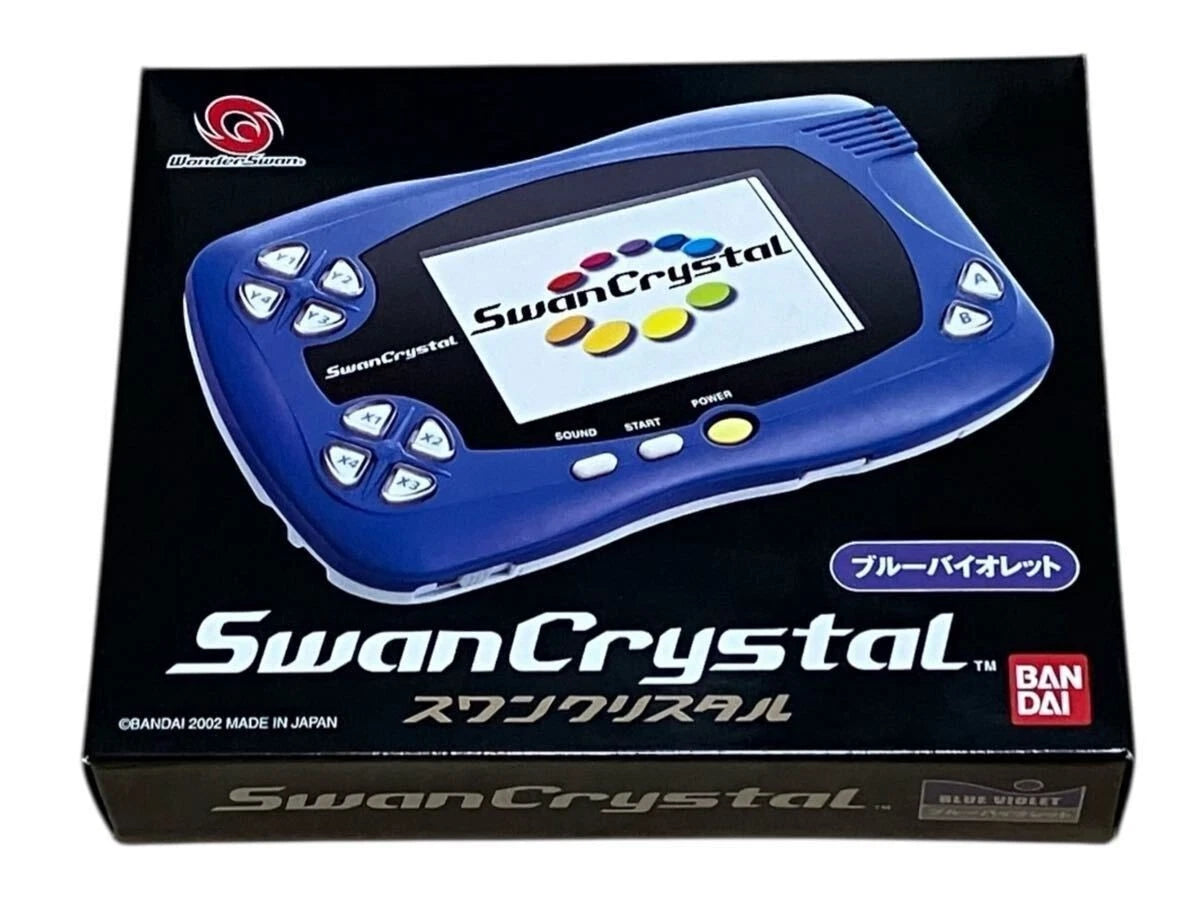 Bandai Wonderswan Crystal box for retro gaming players and collectors on RetroPixl
