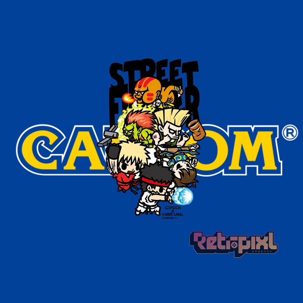 Capcom's Street Fighter characters sticker on RetroPixl.com for retro gaming collectors, retrogaming players and anime collectibles and gadgets