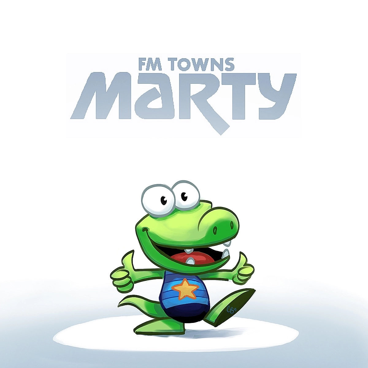 Fujitsu Fm Tows Marty Console logo for retro gaming players and collectors on RetroPixl