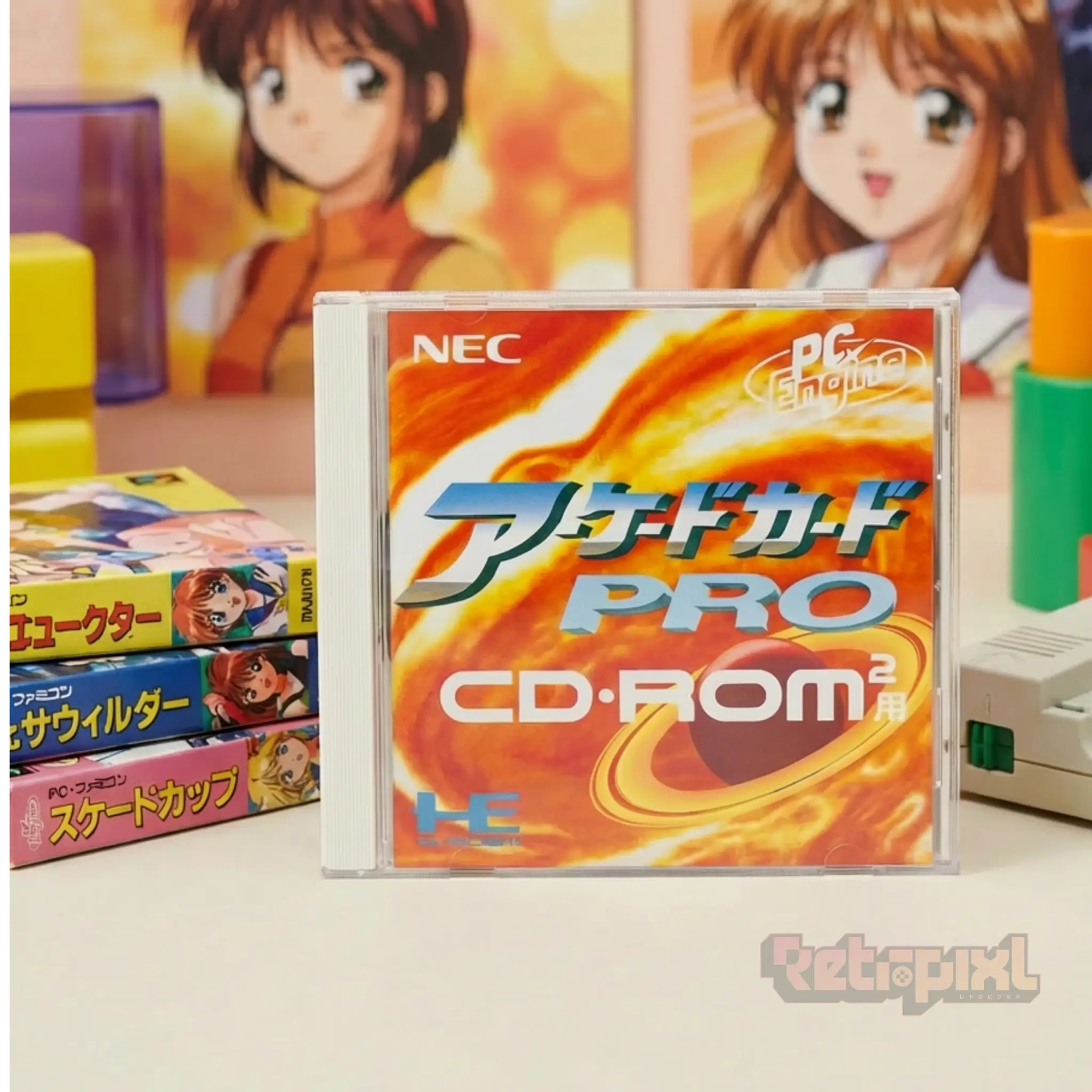 PC Engine Arcade Card HuCard (Ram Extension) accessory for retro gaming players and collectors on RetroPixl