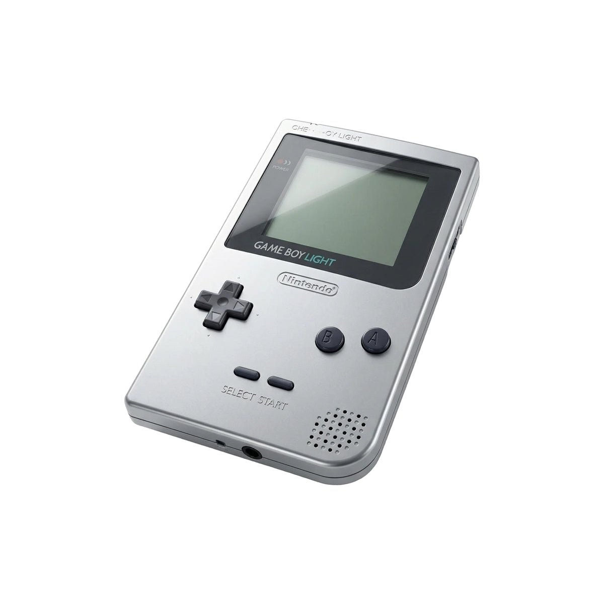 Nintendo Gameboy Light Silver handheld console on RetroPixl.com for retro gaming players and retrogaming collectors