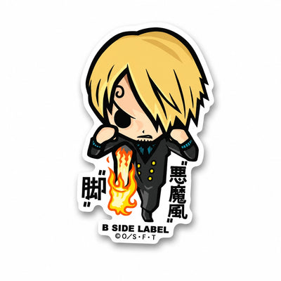 One piece character Sanji sticker on RetroPixl.com for retro gaming collectors, retrogaming players and anime collectibles and gadgets