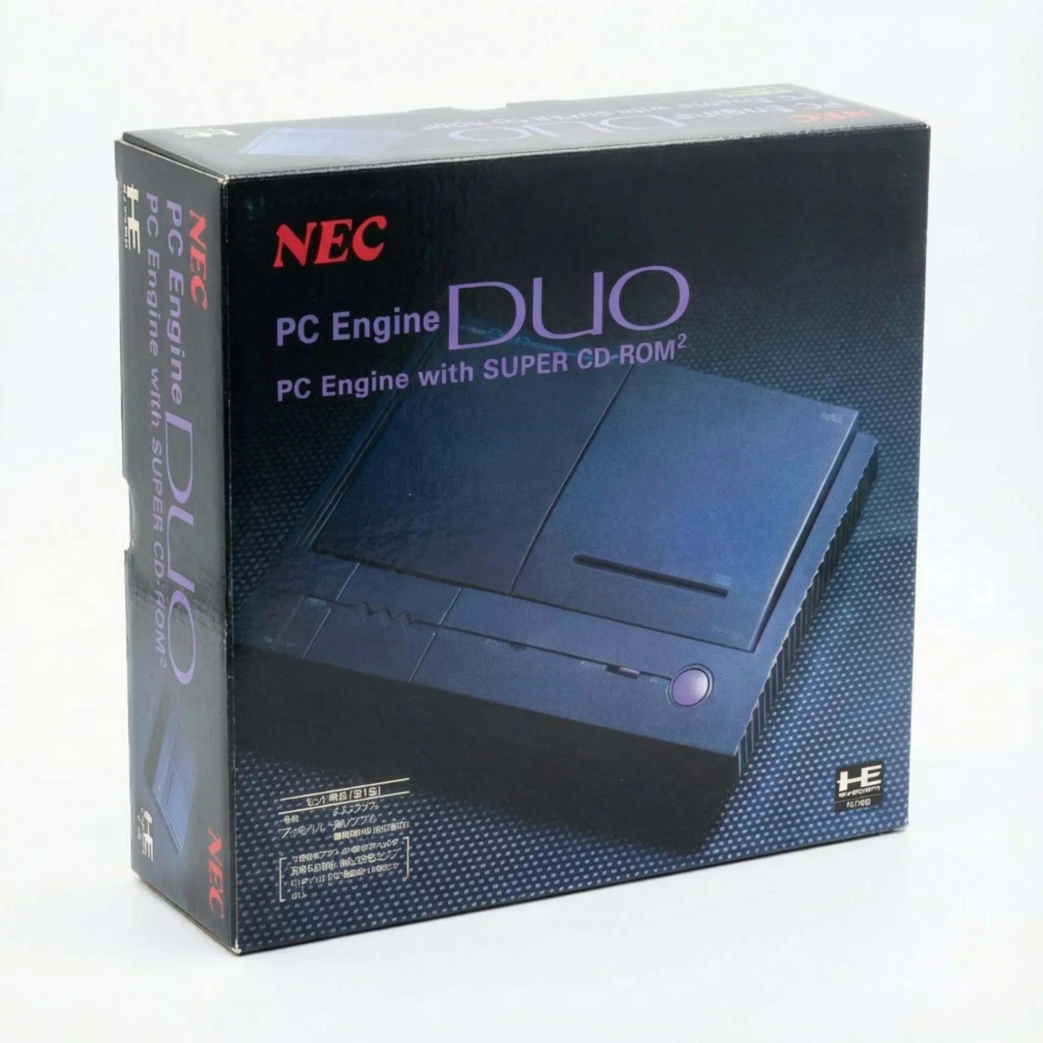 NEC PC Engine DUO console's box for retro gaming players and collectors on RetroPixl