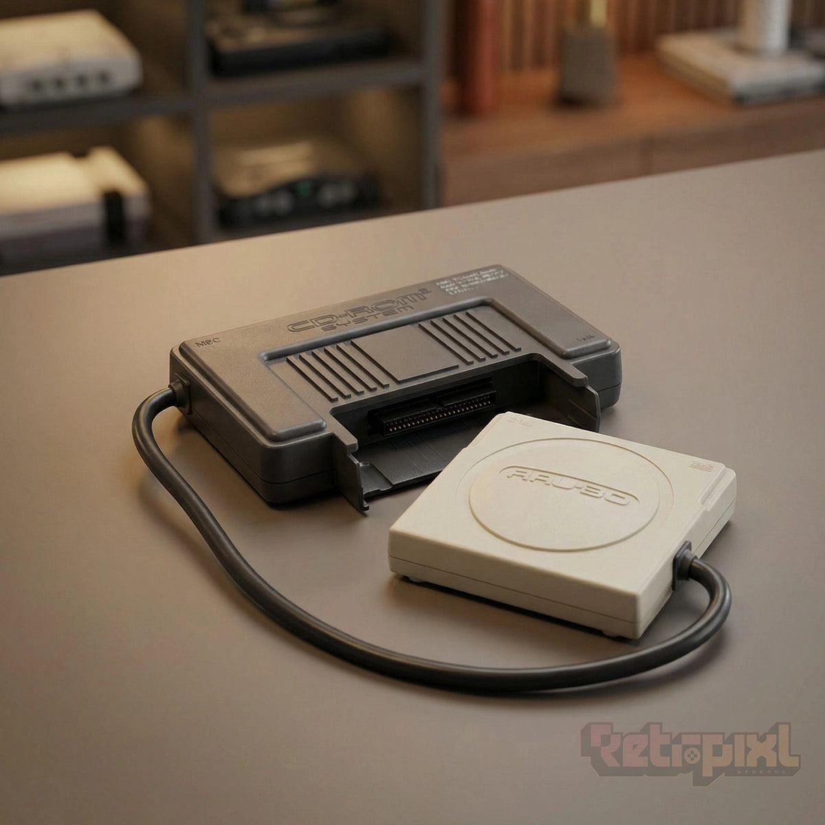 Nec PC Engine RAU-30 ROM2 Adaptor in RetroPixl studio on RetroPixl.com  for Retrogaming players and Retro Gaming Collectors