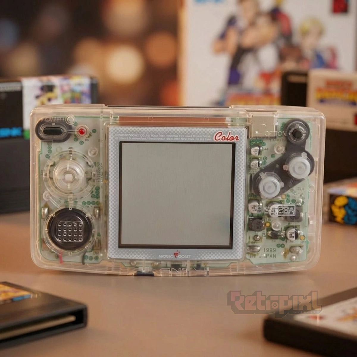 SNK Neo Geo Pocket color in RetroPixl Studio on Retropixl.com for retrogaming players and retro gaming collectors