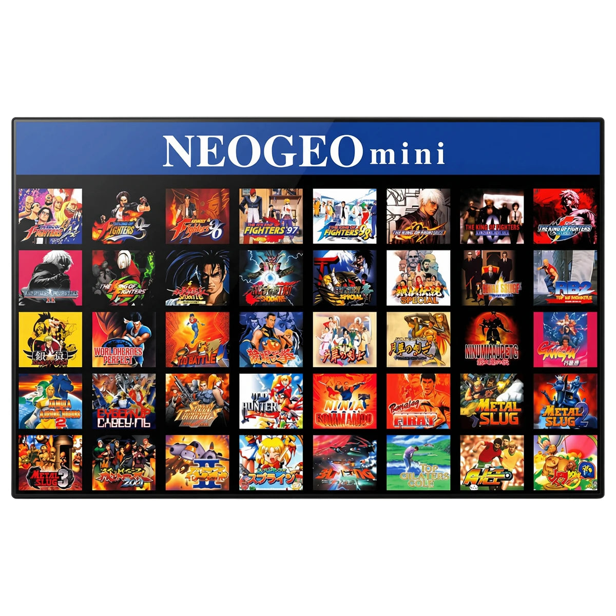 SNK Neo Geo Mini International version console on RetroPixl.com for retro gaming players and retrogaming collectors