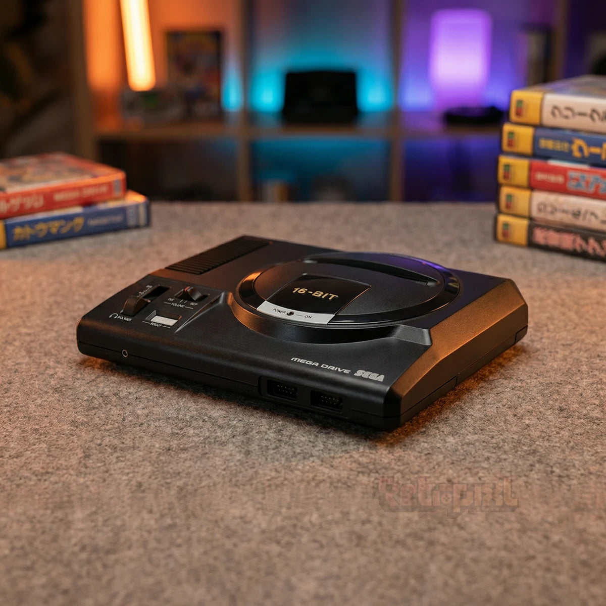 Sega Megadrive mini (EUR) console in RetroPixl studio on RetroPixl.com for retro gaming players and retrogaming collectors