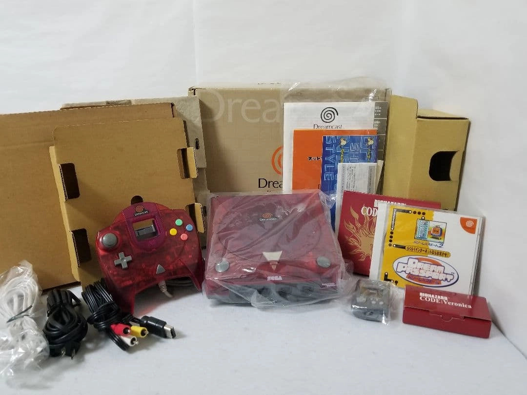 Sega Dreamcast Code Veronica Red Claire collector limited edition console for retro gaming players and colelctors on RetroPixl
