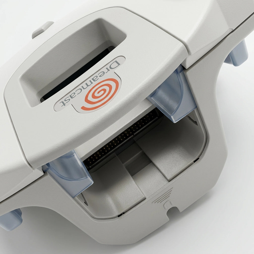 Sega Sega Dreamcast controller and slot for VMU Visual Memory Unit Accessory on RetroPixl.com for retro gaming collectors and retrogaming players
