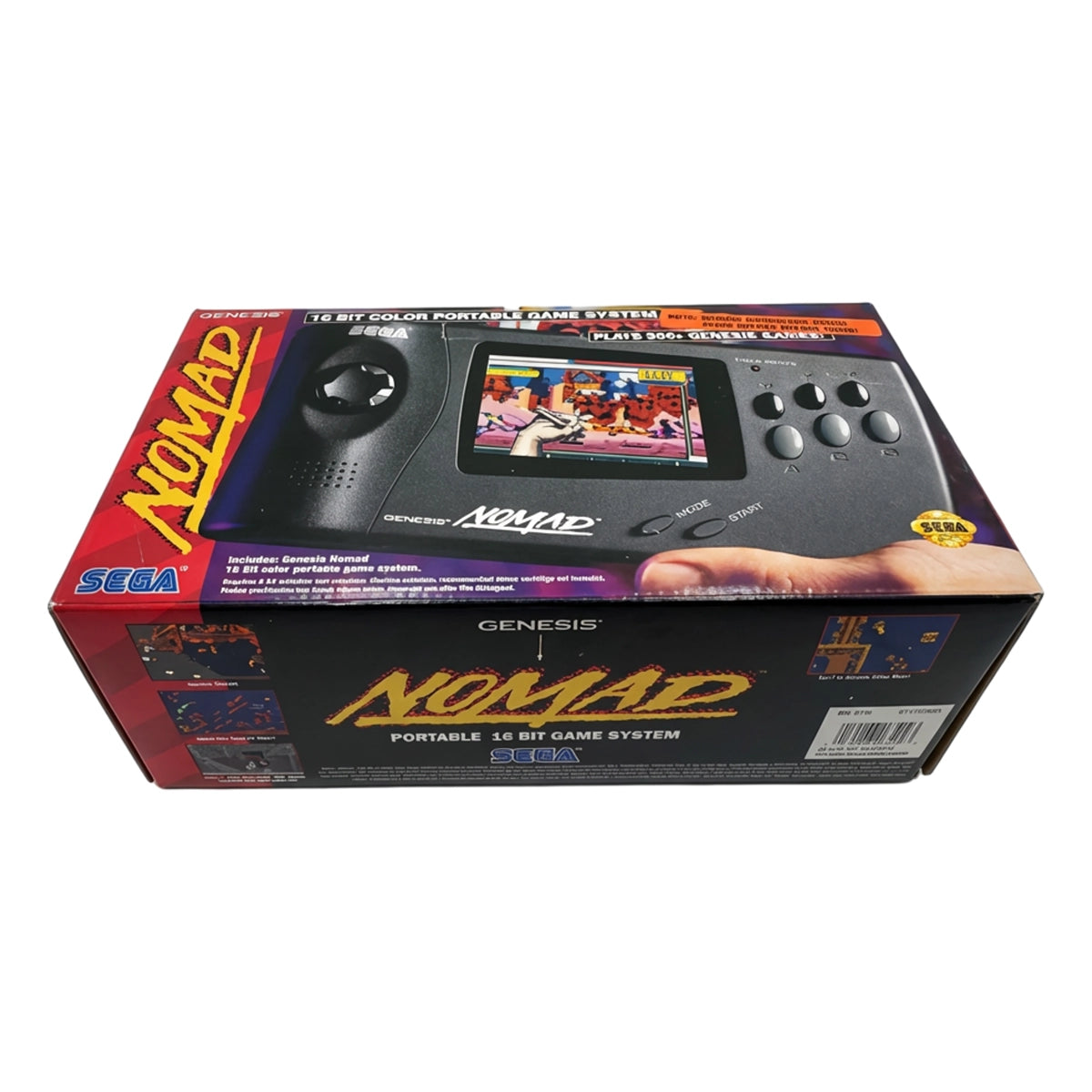 Sega Nomad console box on Retropixl.com for retrogaming players and retro gaming collectors