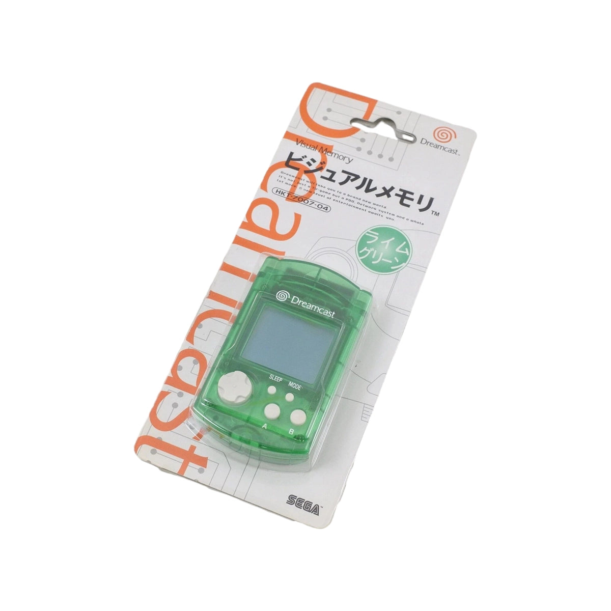 Official Sega VMU HKT-7007-04 Memory accessory on RetroPixl.com for retro gaming players and retrogaming collectors