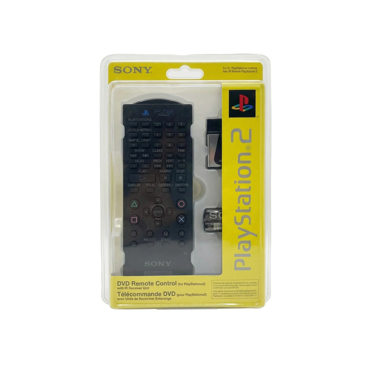 Sony Playstation 2 DVD remote control SCPH-10150 on RetroPixl.com for Retrogaming players and Retro Gaming Collectors 
