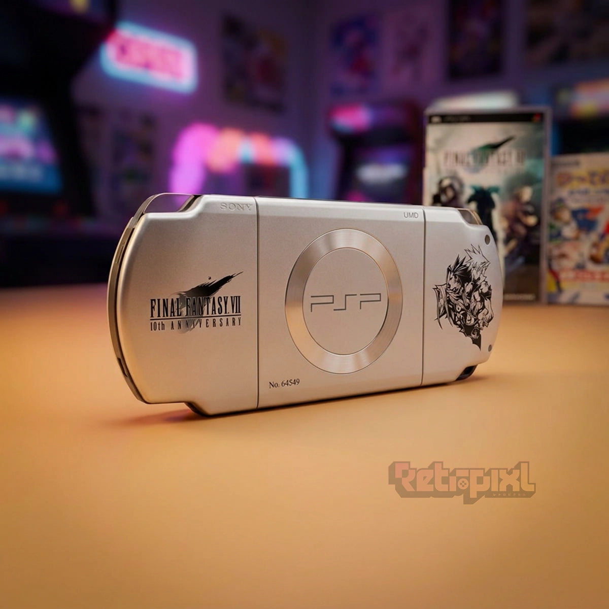 Sony Playstation Portable PSP Final Fantasy Crisis Core  Collector console on RetroPixl.com  for Retrogaming players and Retro Gaming Collectors