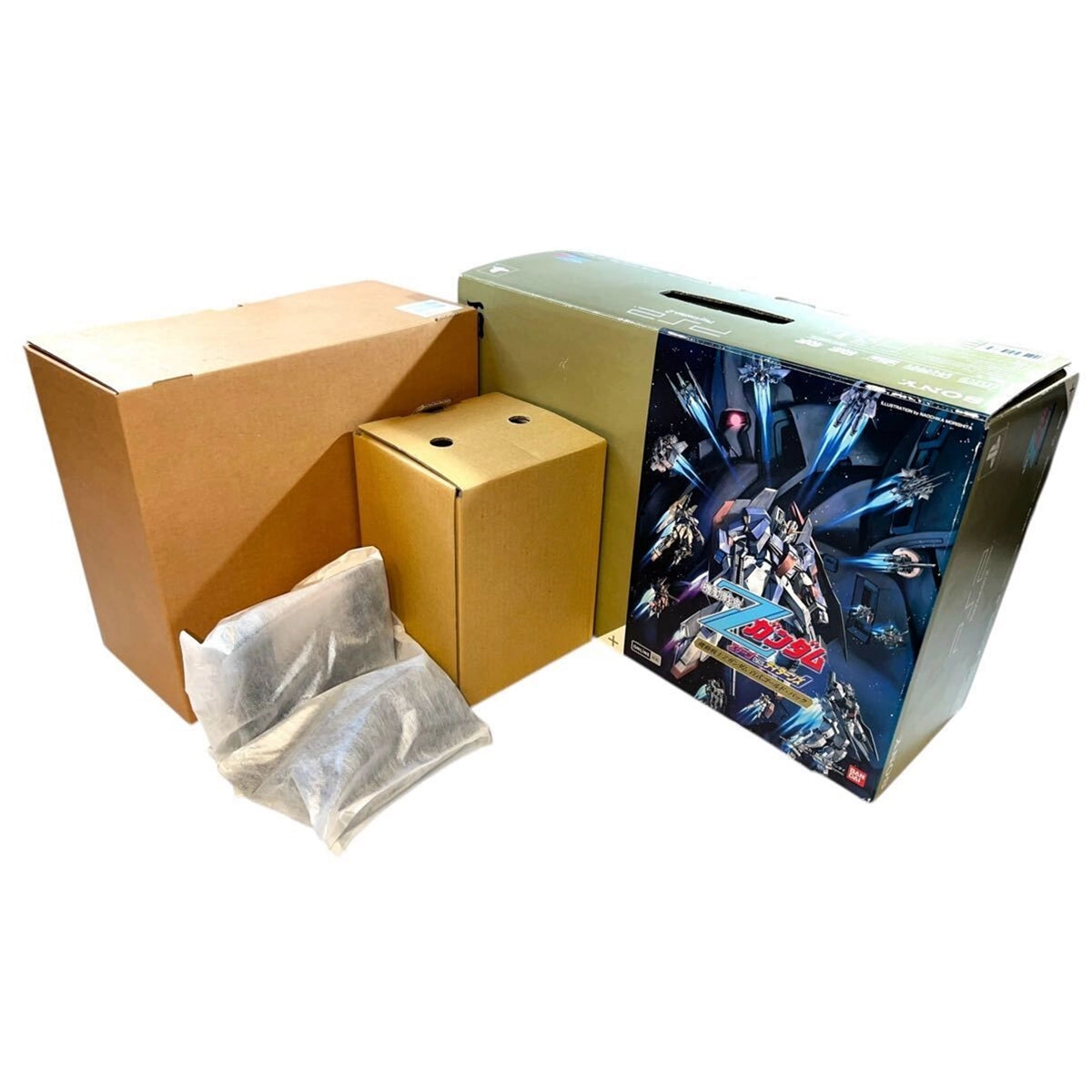 Playstation 2 Gundam Zeta Gold box contents for retrogaming players and retro gaming collectors