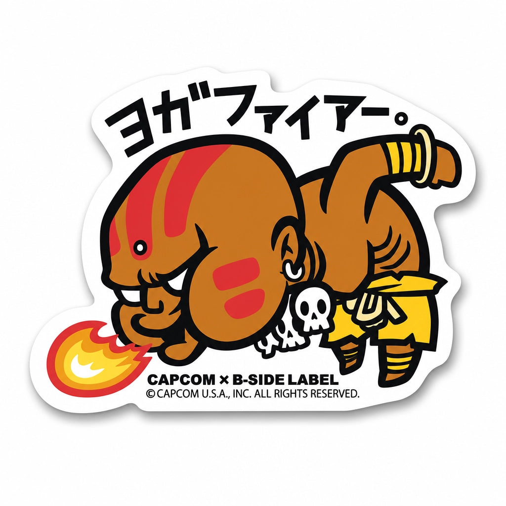 Street Fighter stickers Dhalsim, Ryu, Ken, Blanka, Guile on RetroPixl.com for retro gaming collectors, retrogaming players and anime collectibles and gadgets
