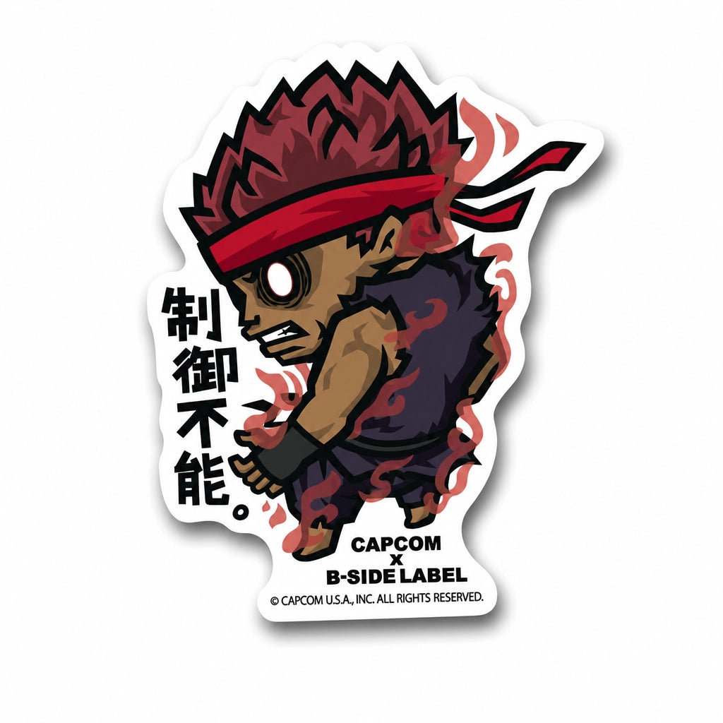 Street Fighter sticker Evil Ruy on RetroPixl.com for retro gaming collectors, retrogaming players and anime collectibles and gadgets