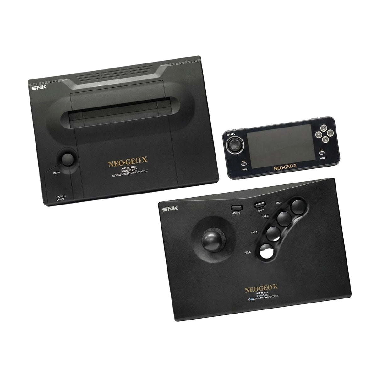 Tommo Neo Geo X Gold handheld console on RetroPixl.com for Retrogaming players and Retro Gaming Collectors