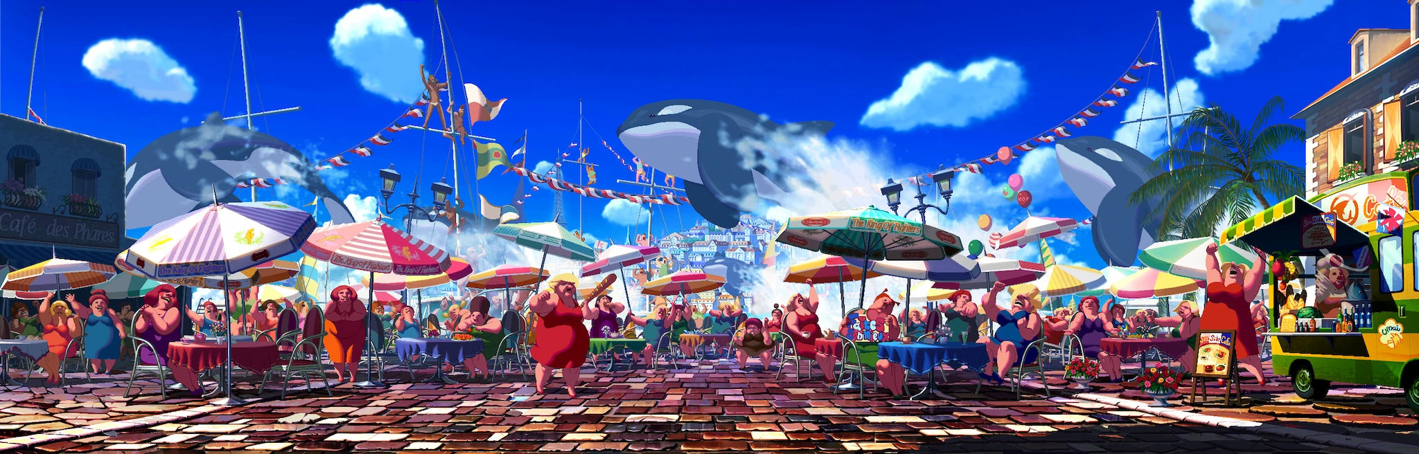 The king of fighters XIII stage orcas for SNK NEOGEO RetroPixl