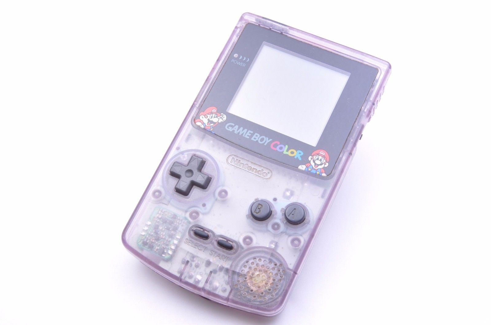 GAME BOY COLOR In Atomic Purple, Manual & Box, Case, Rechargeable