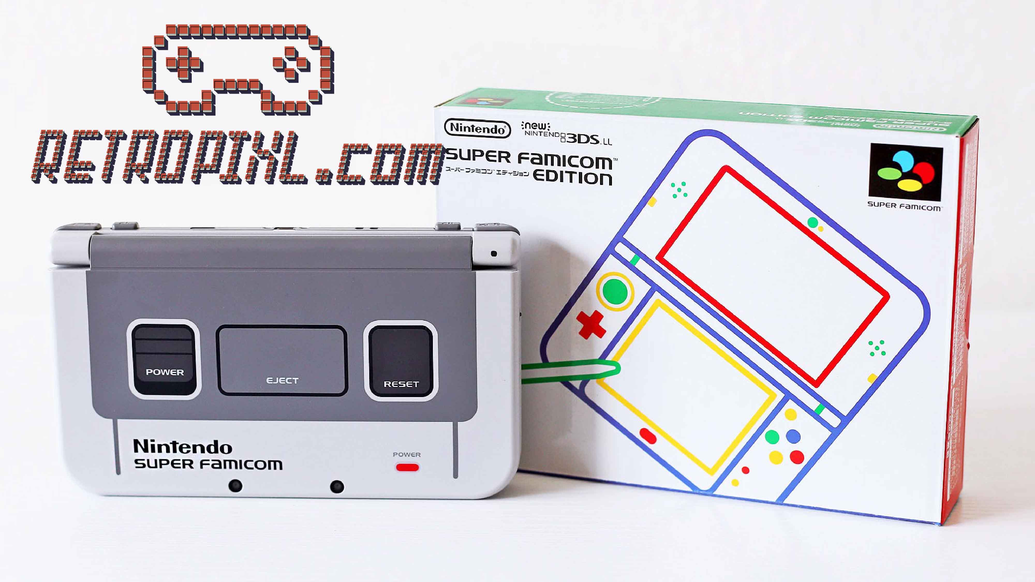 RetroPixl Retrogaming nintendo 3DS LL Super Famicom Limited Edition