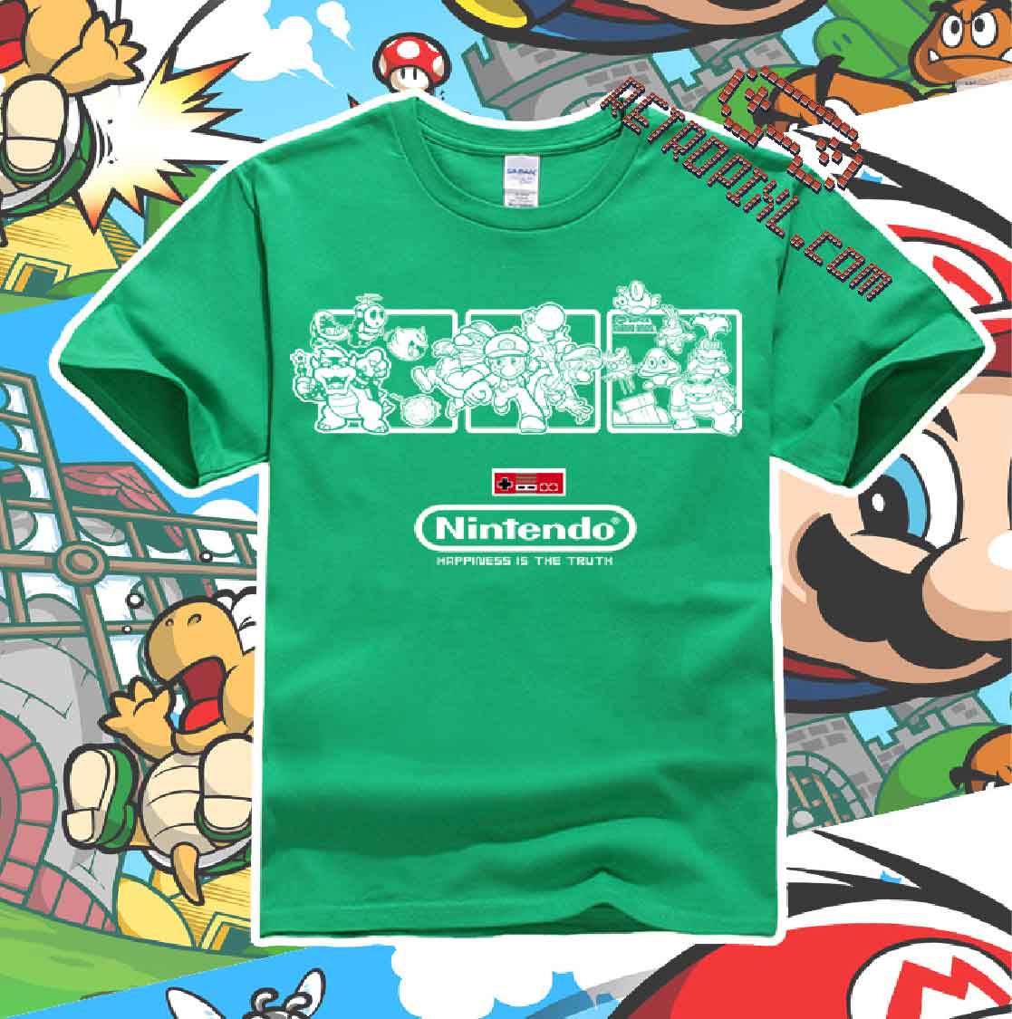 RetroPixl Retro Goodies retrogaming Mario T-shirt Tshirt
