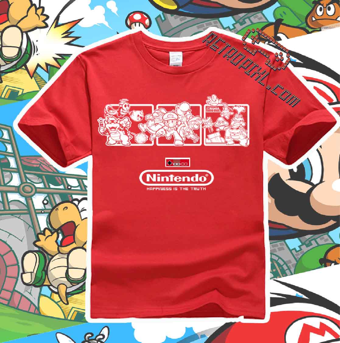 RetroPixl Retro Goodies retrogaming Mario T-shirt Tshirt
