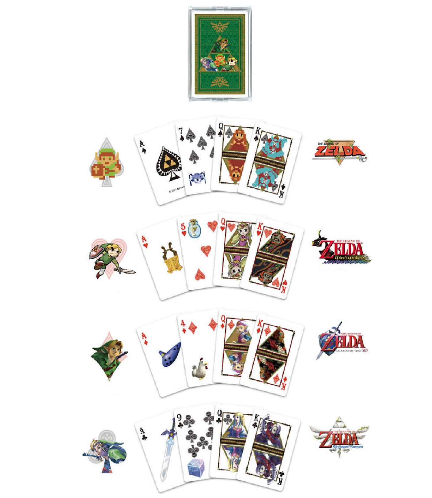 RetroPixl retrogaming Playing Cards Zelda Limited Edition